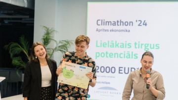 Hakatonā «Climathon» rada aprites ekonomikas un zaļās mobilitātes inovācijas