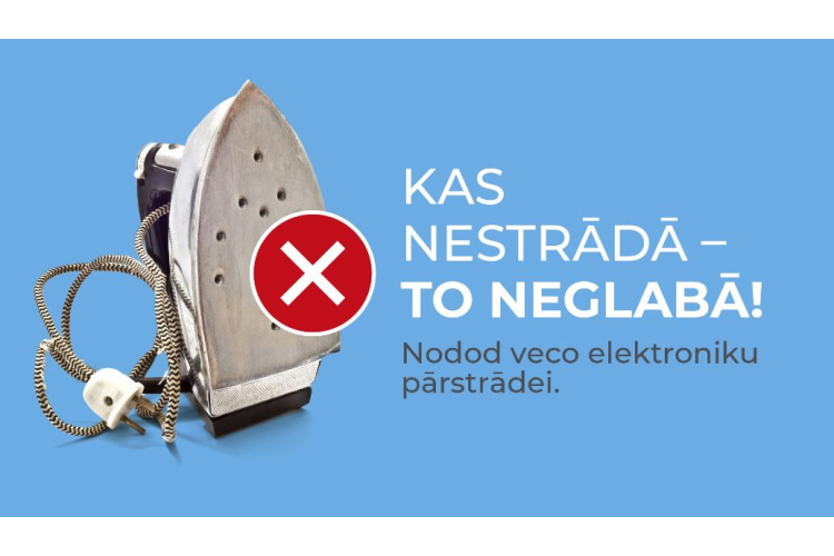 Divas nedēļas Rīgā iespējams bez maksas nodot veco elektroniku