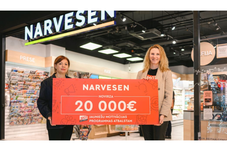 “Narvesen” novirza 20 000 eiro jauniešu motivācijas programmai “MOT”