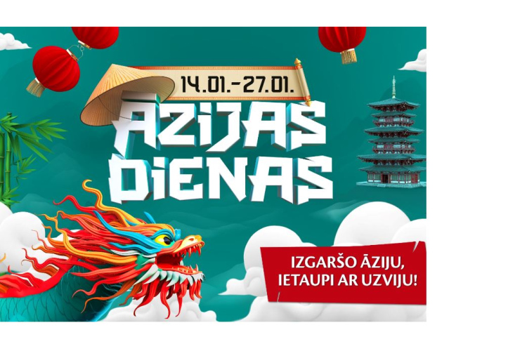 Ar īpašu šovu un aizraujošiem izaicinājumiem ieskandinās Āzijas dienas veikalos “Maxima”