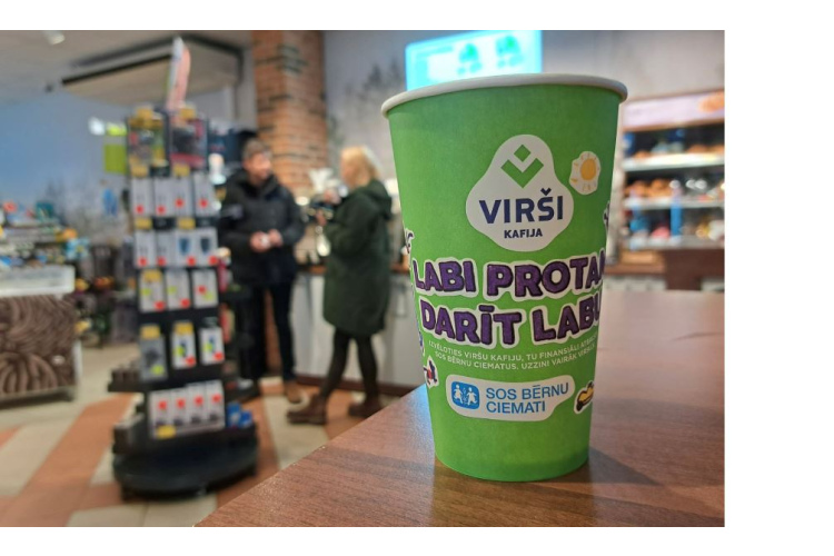 “Virši” kafijas cienītāji kopā ziedojuši vairāk nekā 17 tūkstošus eiro SOS bērnu ciematu atbalstam