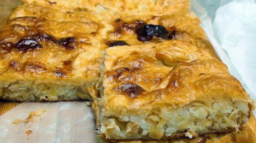 Pīrāgs ar zivīm, rīsiem un ceptiem sīpoliem – gards ēdiens vakariņām