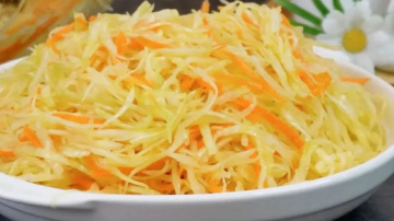 Kāpostu salāti, kas kādreiz bija neatņemama sastāvdaļa katrā ēdnīcā - vienkārša recepte
