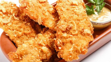 Vistas fileja sinepju mīklā – uzkoda, kas ir kraukšķīga ārpusē un sulīga iekšpusē