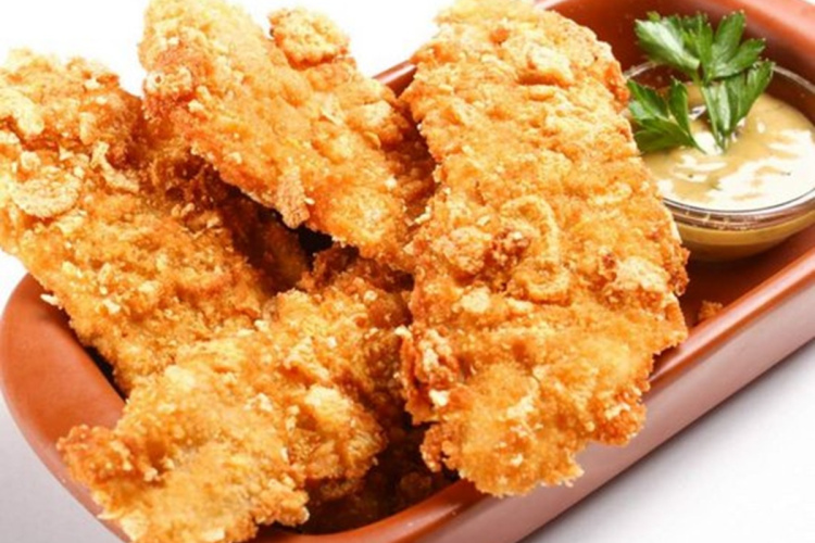 Vistas fileja sinepju mīklā – uzkoda, kas ir kraukšķīga ārpusē un sulīga iekšpusē