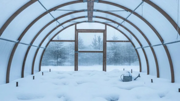 Ir pienācis laiks  ienest sniegu siltumnīcā: kam tas jādara un kāpēc