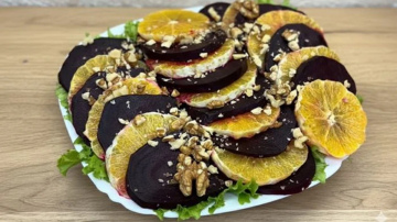 Biešu un apelsīnu salāti: neparasta garšu kombinācija ikdienas galdam