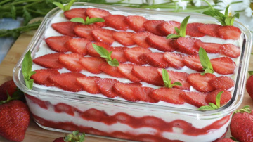 Zemeņu tiramisu ar samazinātu kaloriju daudzumu: vienkārša vasaras deserta recepte